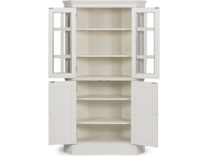 Bay Lodge Off White Corner China Cabinet