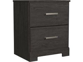 Belachime Black Two Drawer Night Stand