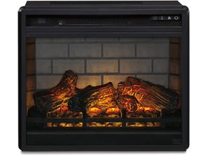Black Infrared Fireplace Insert