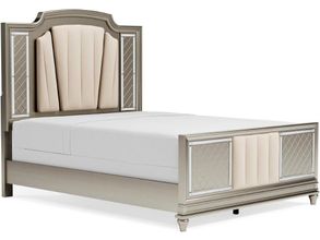 Chevanna Platinum Queen Upholstered Panel Bed