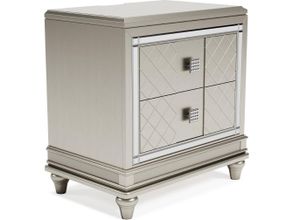 Chevanna Platinum Two Drawer Night Stand