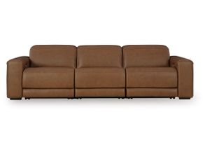 EasyMoney 3-Piece Power Reclining Sectional Sofa In Caramel