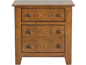 Grandpa's Cabin Aged Oak Drawer Nightstand