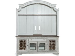 Magnolia Manor Antique White Entertainment Center