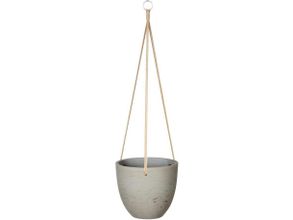 Patio Classic Medium Hanging Pot In Cement Grey
