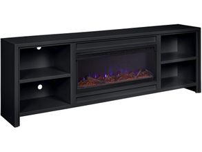 Tatum 96 Inch Fireplace Console In Black