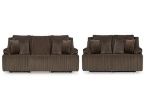 Midnight-Madness Living Room Set In Chocolate
