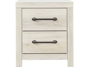 Cambeck White Wash Two Drawer Night Stand