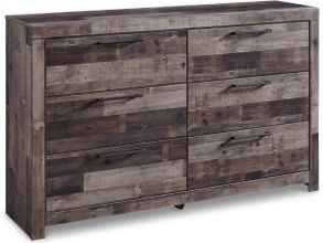 Derekson Multi Gray Six Drawer Dresser