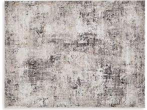 Elaning Large Rug In Black And Cream And Gray