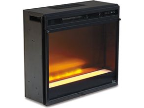 Entertainment Accessories Fireplace Insert Glass/Stone