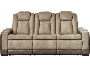 Next-Gen Durapella Power Reclining Sofa With Adjustable Headrest In Sand