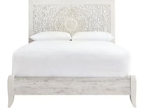 Paxberry Whitewash Queen Panel Bed