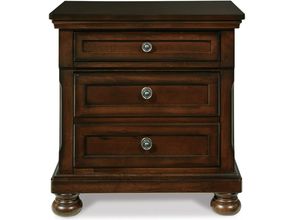 Porter Rustic Brown Two Drawer Nightstand