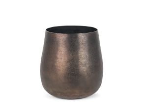 Quade Small Metal Planter In Gold