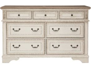 Realyn Two Tone 7 Drawer Dresser