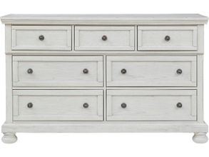 Robbinsdale Antique 7 Drawer White Dresser