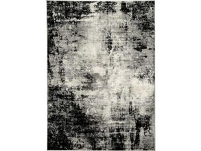 Zekeman Black Cream and Gray Small Rug